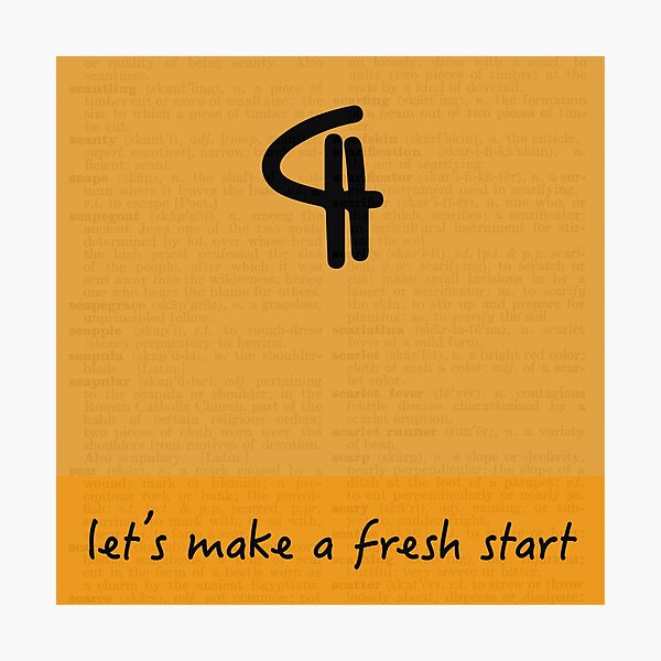 Item preview, Let's Make a Fresh Start designed and sold by squibink.