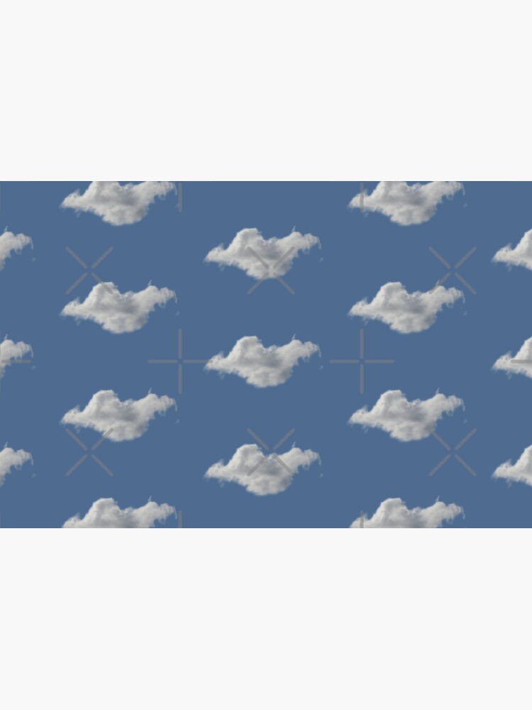 Blue Sky, Single Cloud Pattern by tribbledesign