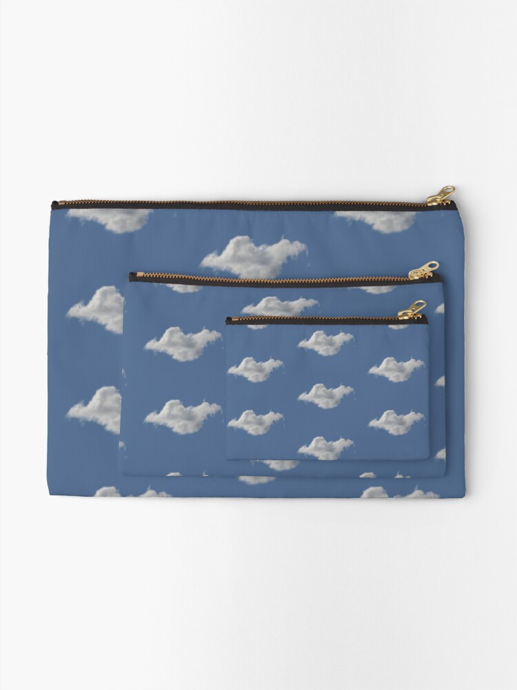 Alternate view of Blue Sky, Single Cloud Pattern Zipper Pouch