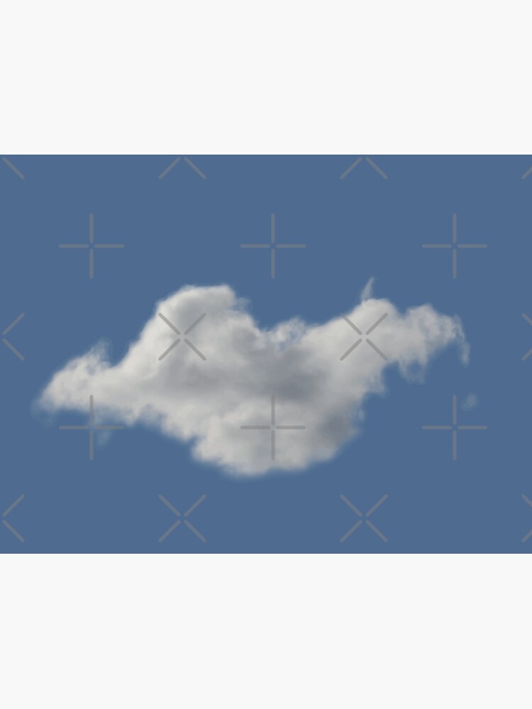 Blue Sky, Single Cloud Pattern by tribbledesign