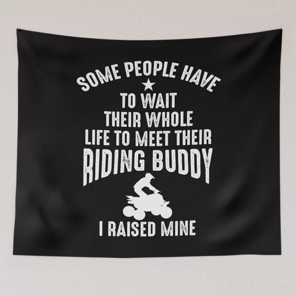 Item preview, I Raised Mine My Riding Buddy Partner Dad Child Friend Tee designed and sold by shoutoutshirtco.
