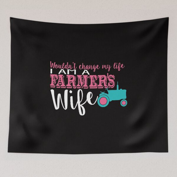 Item preview, I Wouldn't Change My Life I Am a Farmers Wife Tractor Tee designed and sold by shoutoutshirtco.