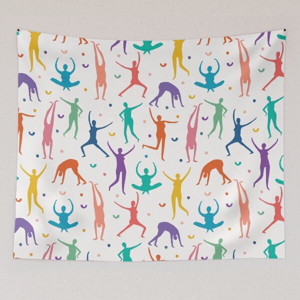 Item preview, Female body people pose seamless vector pattern. designed and sold by Limolida.