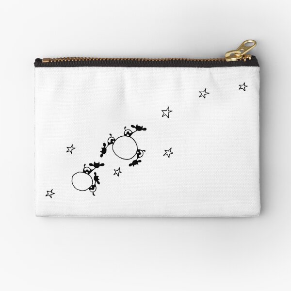 Cows on Planets with Stars Zipper Pouch