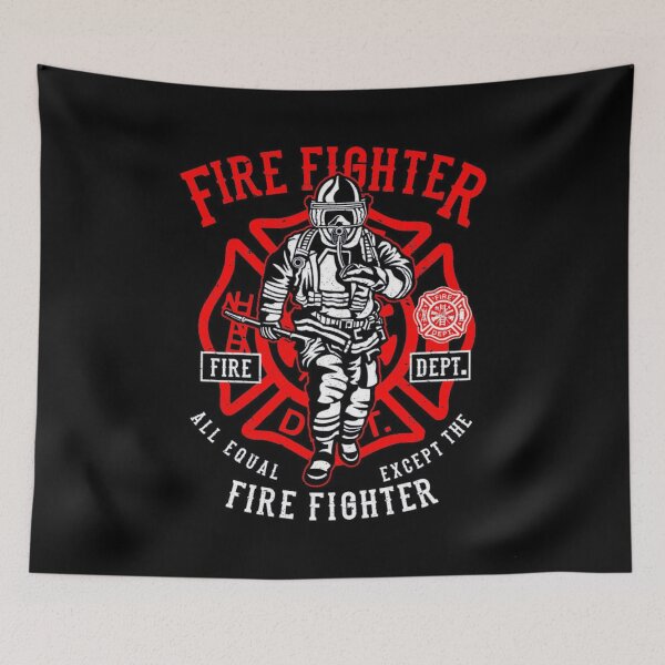 Item preview, All Equal Except The Firefighter designed and sold by Bigfoot T-Shirt Co..