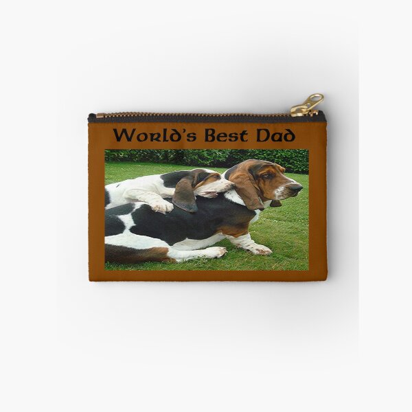 Item preview, Father's Day Basset Hounds World's Best Dad  designed and sold by MurphyMorganGifts.