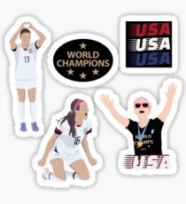 US Women's National Soccer Team - USWNT - Sticker Pack Sticker