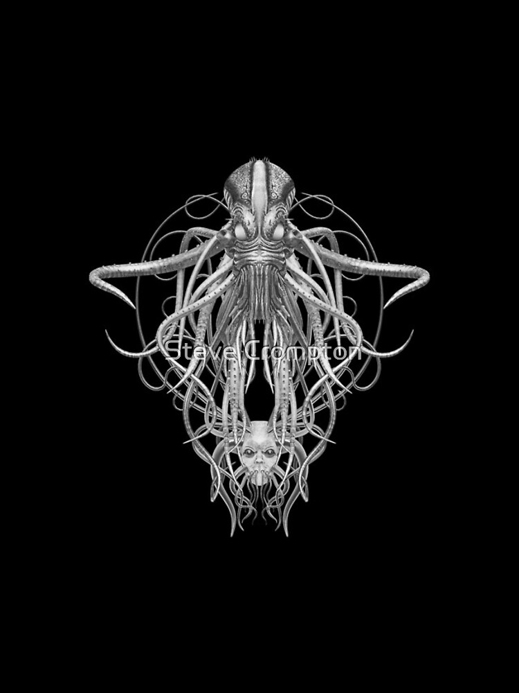 Cthulhu / Kraken in Black and White by SC001