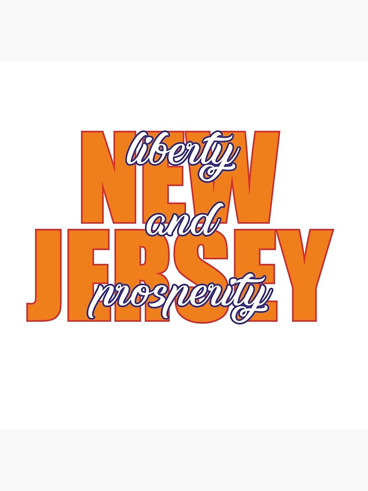 "State of New Jersey, motto of New Jersey, Liberty and prosperity