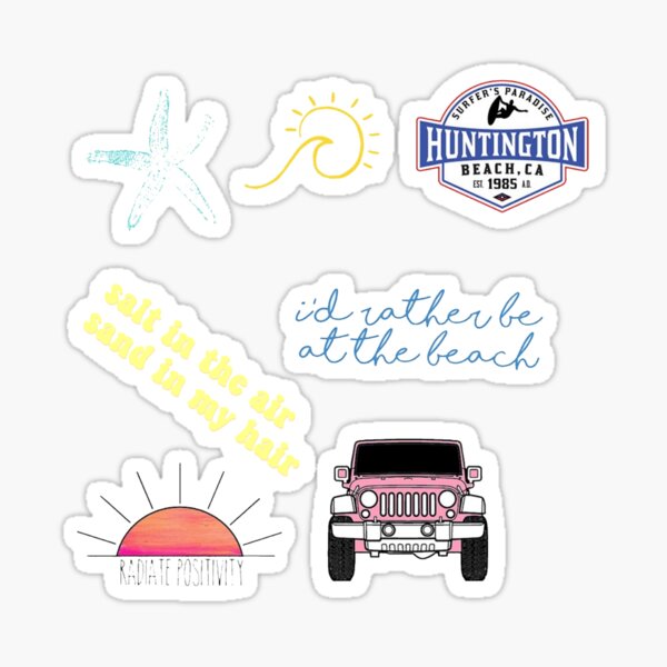 beach sticker pack #3 Sticker