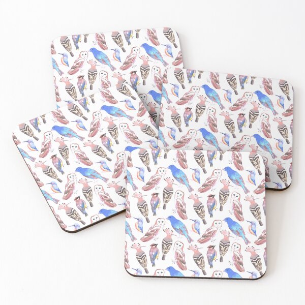 Item preview, Endangered birds seamless watercolor designed and sold by Shawlin Islam.