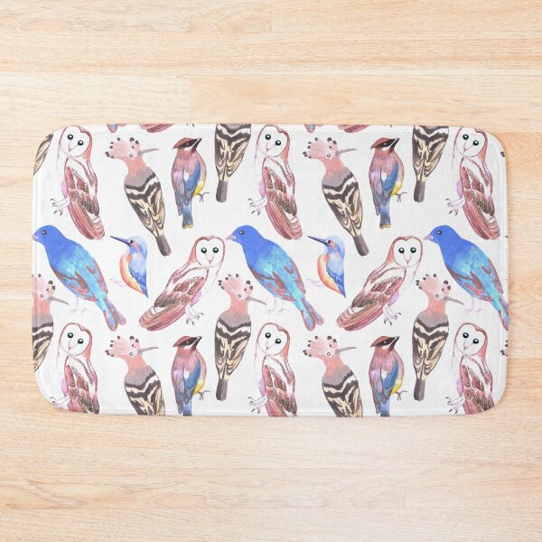 Item preview, Endangered birds seamless watercolor designed and sold by Shawlin Islam.