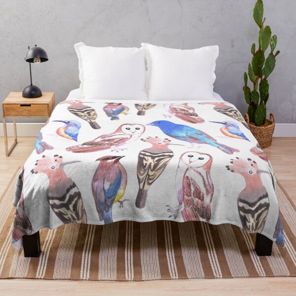 Item preview, Endangered birds seamless watercolor designed and sold by Shawlin Islam.