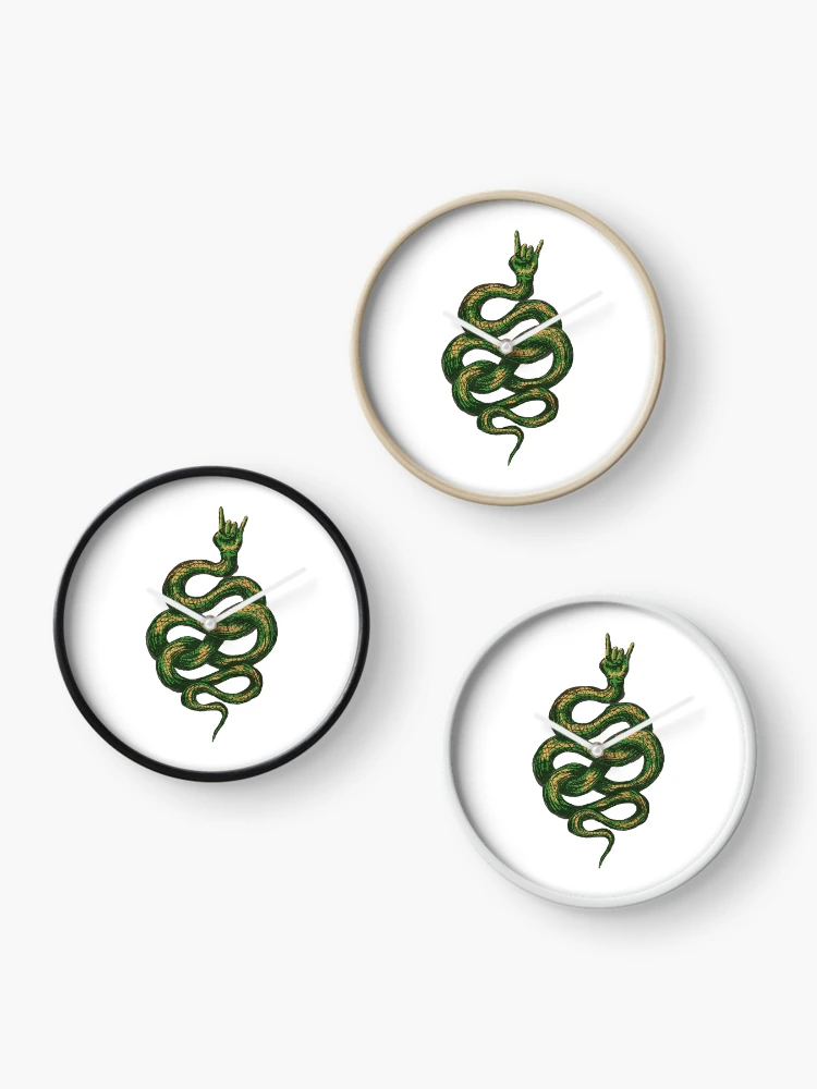 Thumbnail 3 of 4, Clock, Rocking Snake designed and sold by woutervanempel.