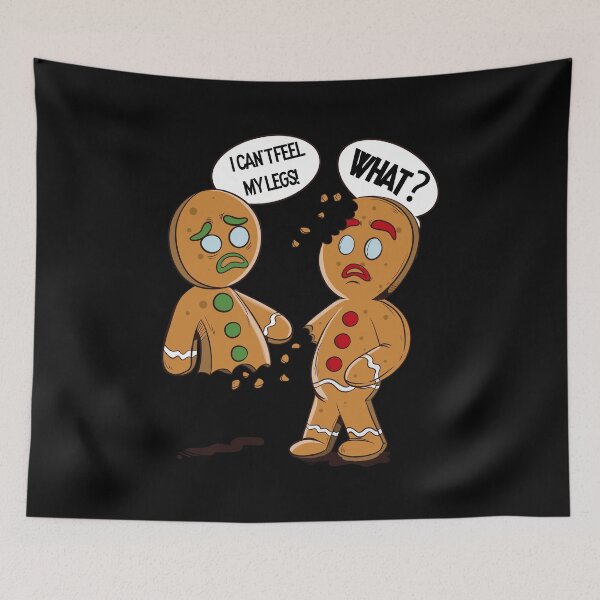 Item preview, Funny Gingerbread Christmas Design designed and sold by groovezero.