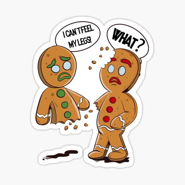 Item preview, Funny Gingerbread Christmas Design designed and sold by groovezero.