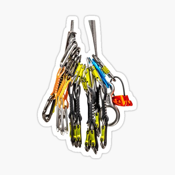 Outdoor Rock Climbing Equipment Sticker