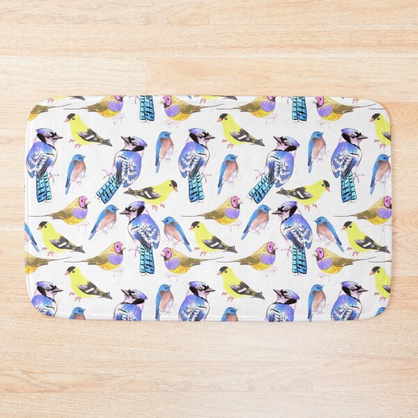 Item preview, watercolor birds in tetrad color scheme  designed and sold by Shawlin Islam.