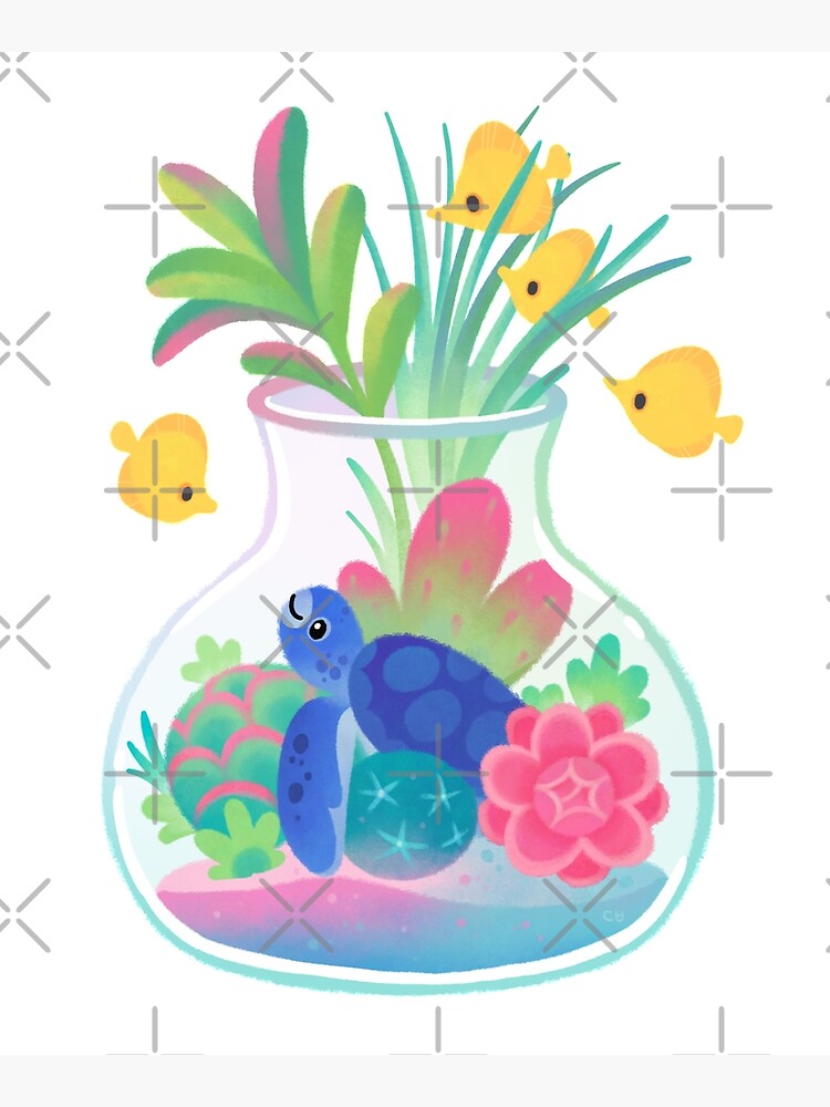 Ocean terrarium - Sea turtle by pikaole