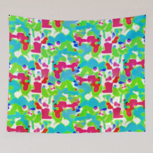 Item preview, Modern Abstract Collage Vivid Pattern designed and sold by DFLC Prints.