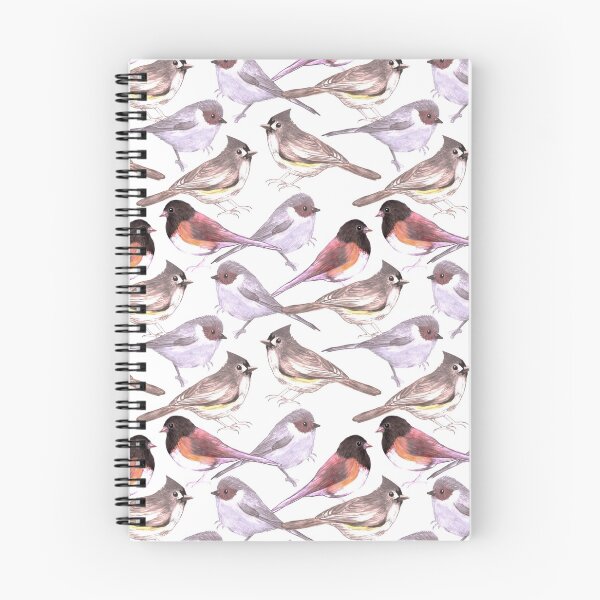 Item preview, Wild titmouses bushtits and juncos in watercolor designed and sold by Shawlin Islam.