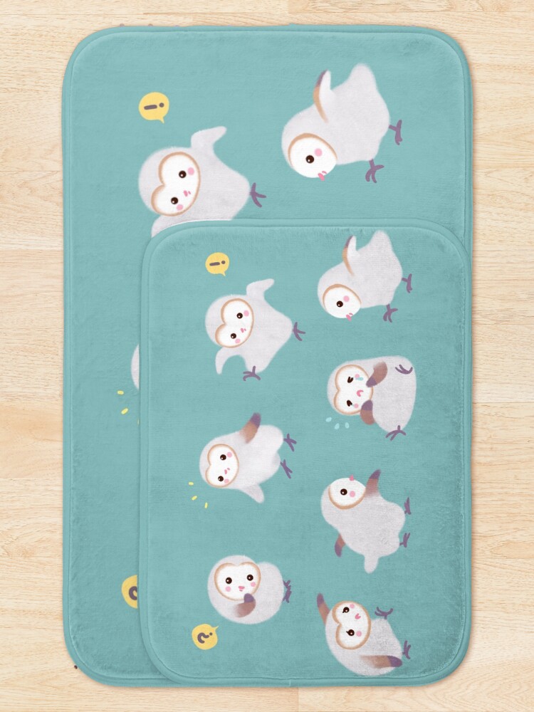 Alternate view of Baby barn owls Bath Mat