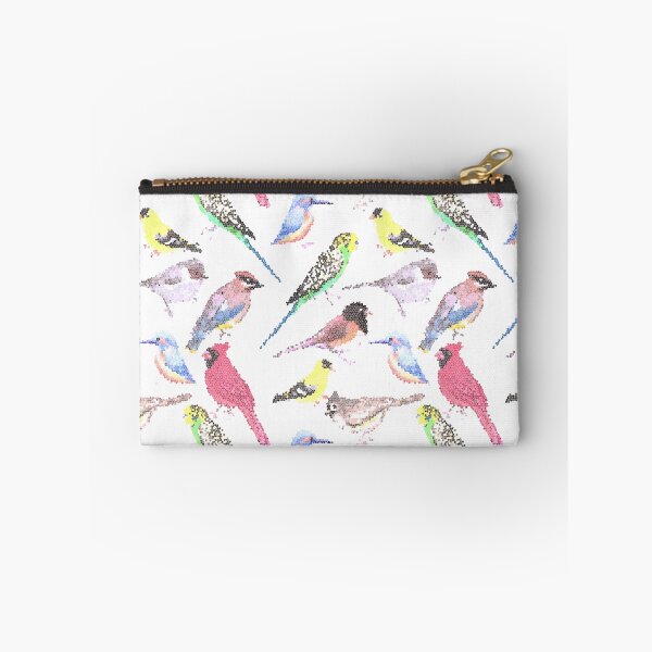 Item preview, Various birds stained glass art - budgie cardinal goldfinch titmouse kingfisher cedar waxwing juncos designed and sold by Shawlin Islam.