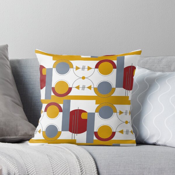 New Horizons on white Throw Pillow