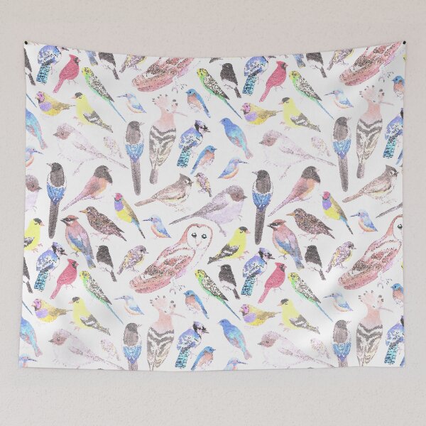 Item preview, Birds of America- pets and wild birds seamless mosaic designed and sold by Shawlin Islam.
