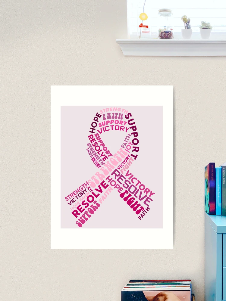 Women Strong Breast Cancer awareness | Art Print