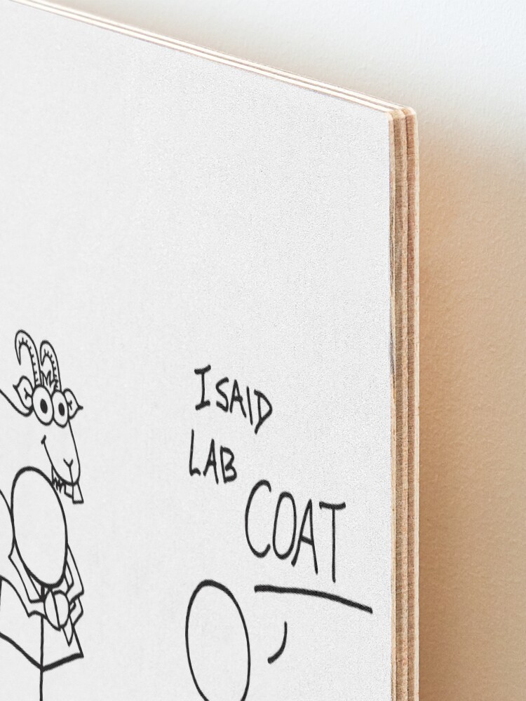 Alternate view of Lab Goat Mounted Print