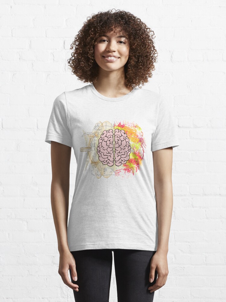 Split Brain Design Essential T-Shirt for Sale by Lindsay Santacroce