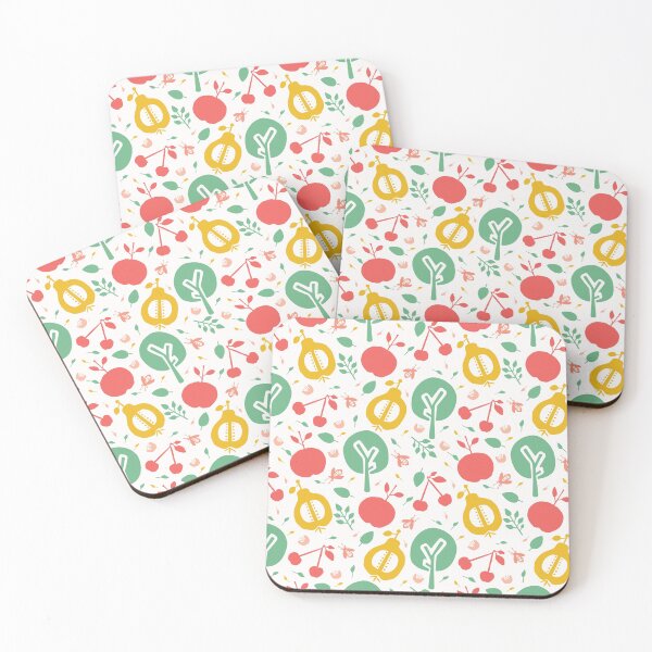 Item preview,  Apple pear tree cherry orchard seamless vector pattern background. designed and sold by Limolida.