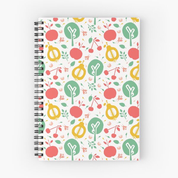 Item preview,  Apple pear tree cherry orchard seamless vector pattern background. designed and sold by Limolida.