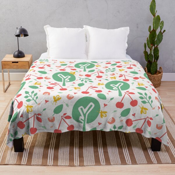 Item preview, Cherry tree  orchard seamless vector pattern background.  designed and sold by Limolida.