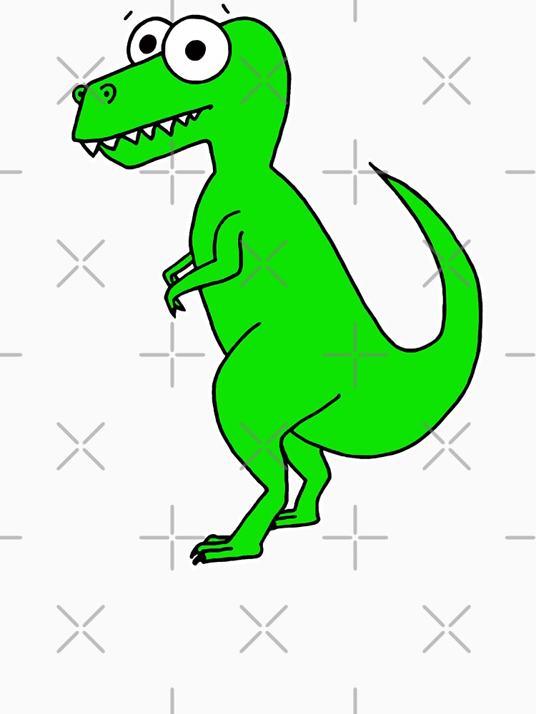 Cute T-Rex - on white by AdrienneBody