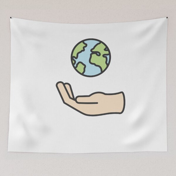 Artikelvorschau, Hand, Planet, Erde, Klima, Klimaschutz, Umwelt, Umweltverschmutzung, Naturschutz, Natur, Nachhaltigkeit entworfen und verkauft von timzim97.