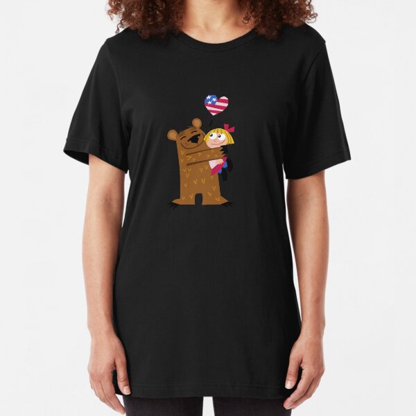 Papa Grizzley Blonde Girl Slim Fit T-Shirt
