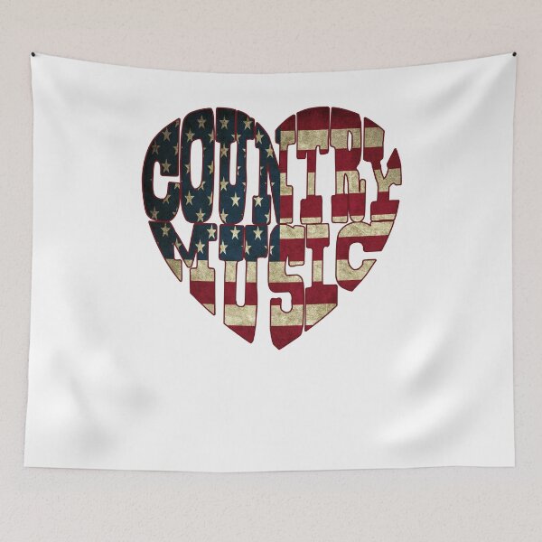 Artikelvorschau, Ich liebe Amerika Country-Musik patriotischen Shirt USA Flagge, ich Herz Amerika Country-Musik entworfen und verkauft von Magraphx.