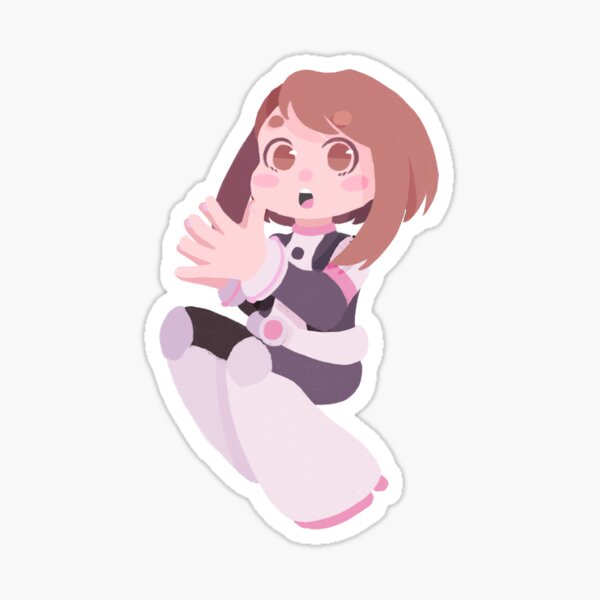 Uraraka Ochako Sticker For Sale By Abitofkake Redbubble 9361