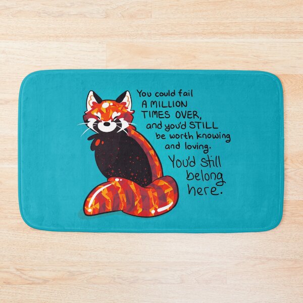 Item preview, "You could fail A MILLION TIMES" Ruby Red Panda designed and sold by thelatestkate.