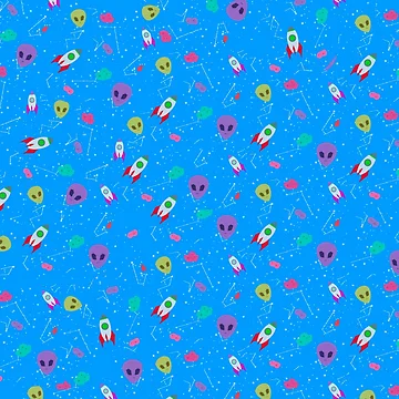Artwork thumbnail, Alien Pattern by nilatequila