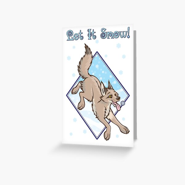 Let It Snow - Seasonal Card Greeting Card