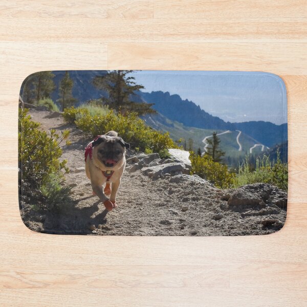 Item preview, Happy Hiking Mountain Pug designed and sold by pugventurephoto.