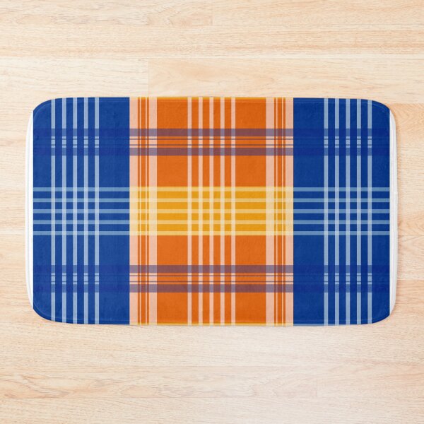 Item preview, Blue and orange tartan mosaic designed and sold by apicon.