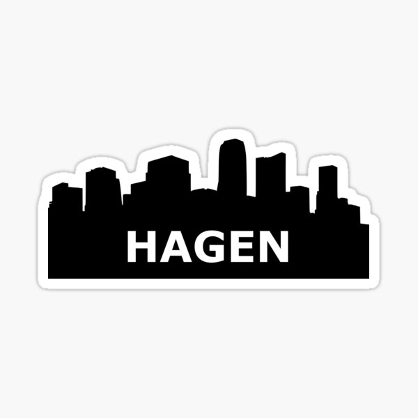 "Hagen Skyline" Sticker for Sale by gulden | Redbubble