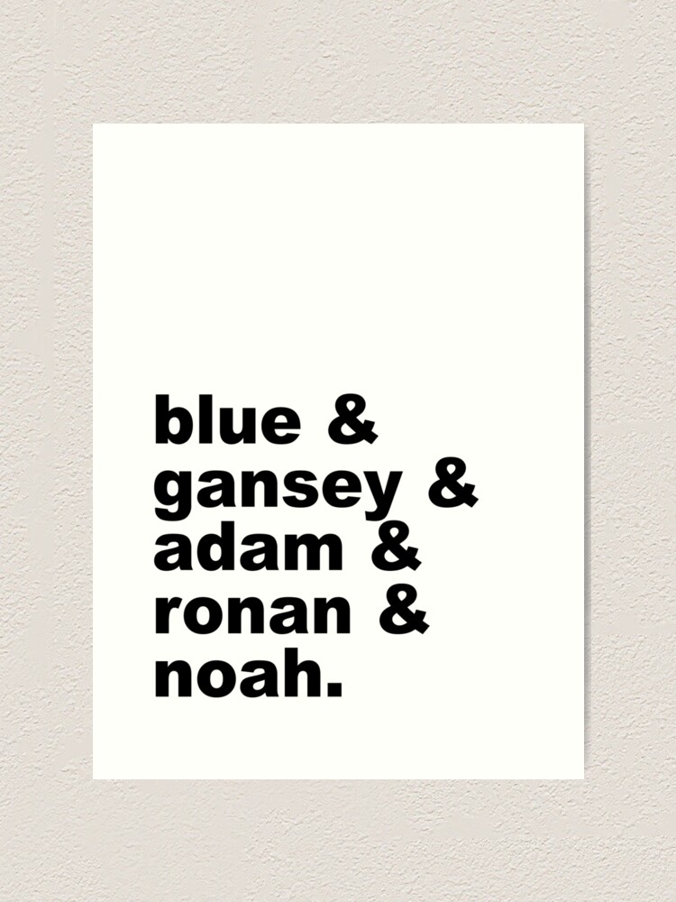 "The Raven Cycle" Art Print by spellbending Redbubble