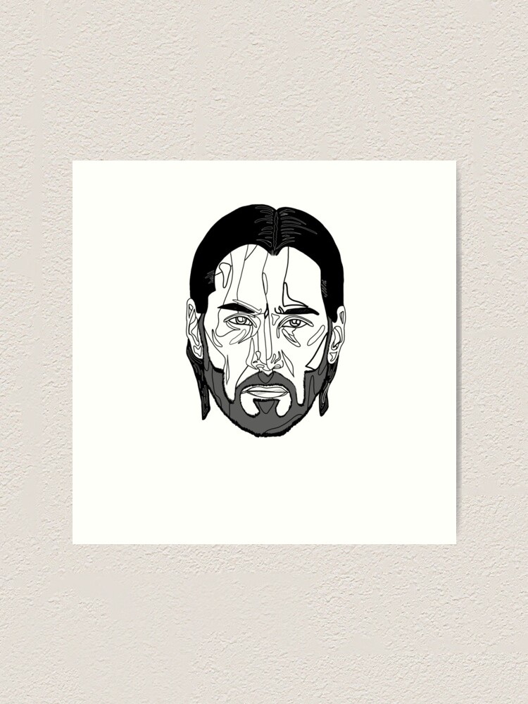 Contour face | Art Print