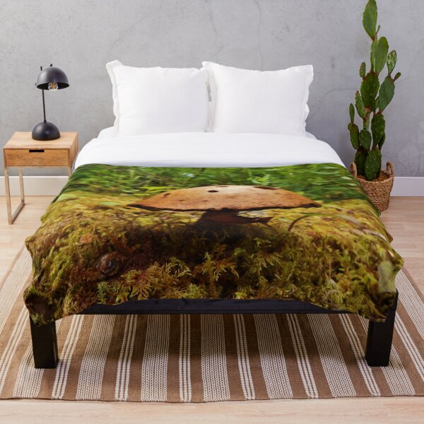 Alaska Mushroom - unidentified type Throw Blanket