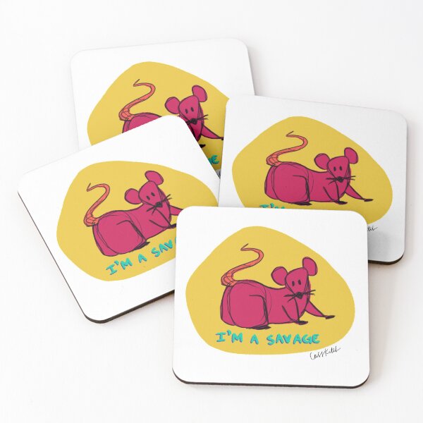Item preview, "I'm A Savage" Rat designed and sold by cass-ketch.